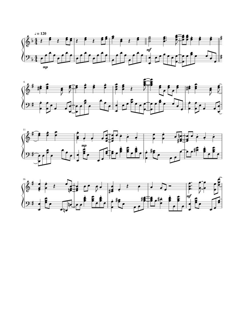 Black Catcher - Black Clover OP 10 Sheet Music for Piano (Solo