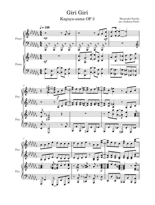Giri Giri (Kaguya-Sama OP 3) – Masayuki Suzuki