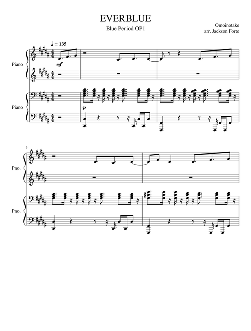 EVERBLUE - Omoinotake (Blue Period OP1)