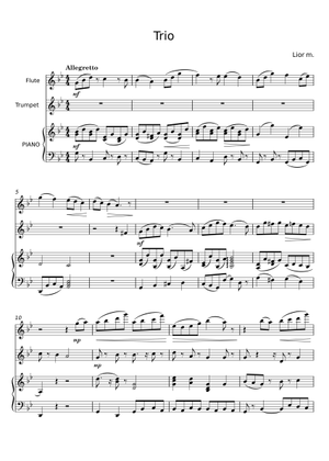 Vocal Trio Sheet Music for Piano, Synthesizer (Mixed Quartet ...