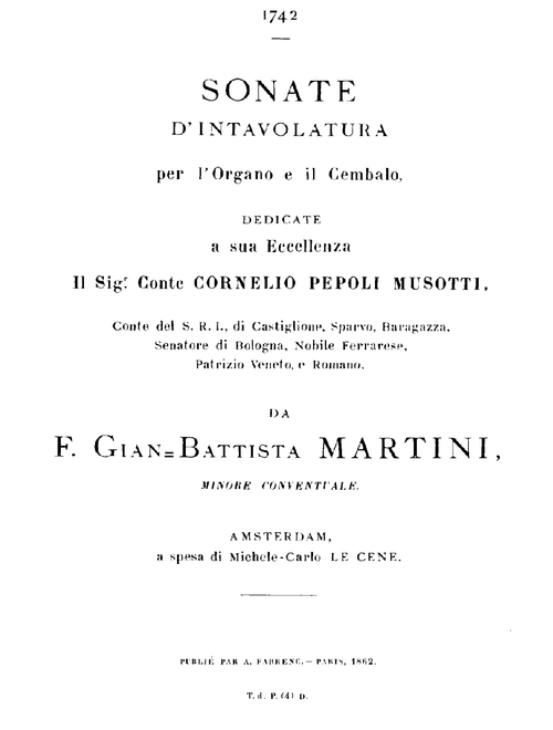 Organ Sonata in F Major, B. 4.I.12, V: Gavotta - Giovanni Battista Martini