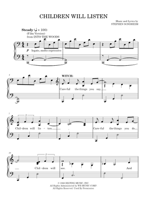 Play Official version of Children Will Listen (from Into The Woods