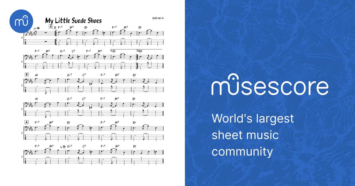suede best　バンドスコア My Little Suede Shoes(BASS) Sheet Music and Tab with Chords for