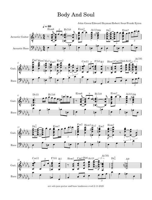 Body And Soul (guit-bass-rvsd-rb3)