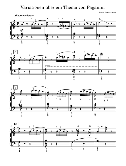 Theme by Paganini