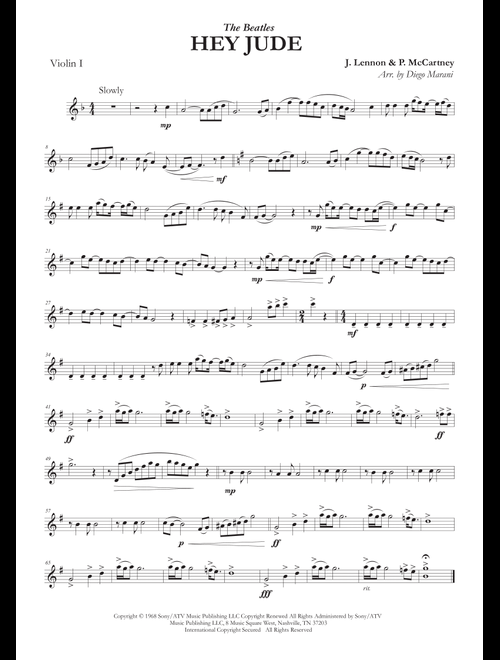 Hey Jude (Arr. Diego Marani) - The Beatles (String Quartet)