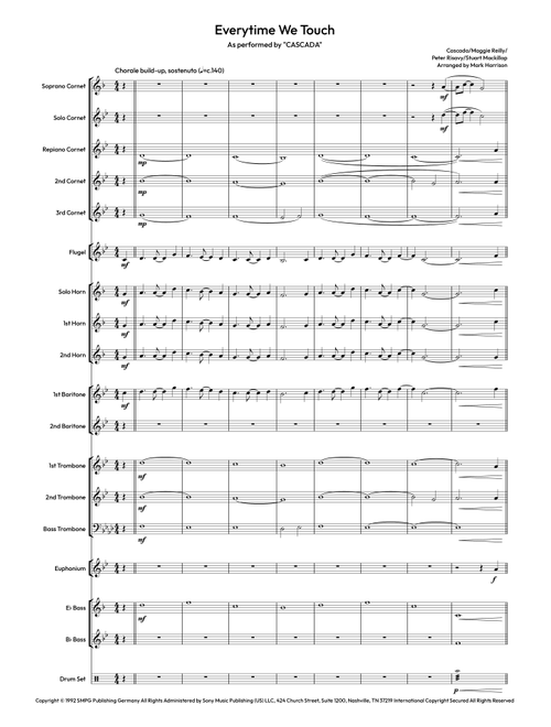 Everytime We Touch (Arr. Mark Harrison) - Cascada (Brass Band)