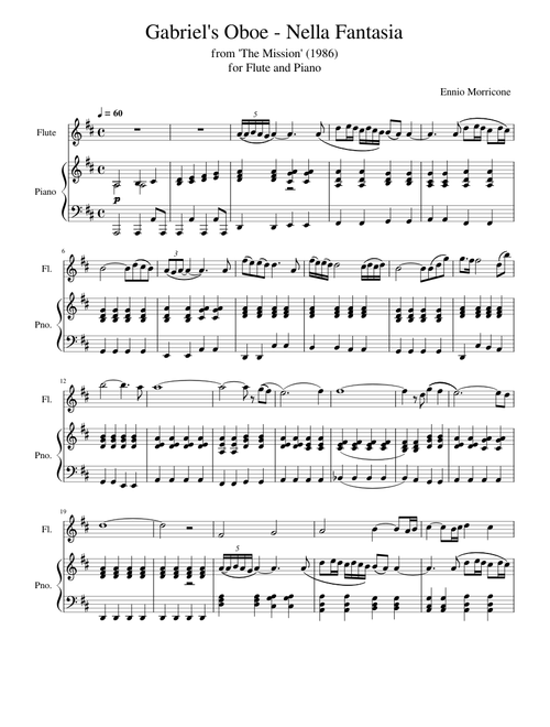 Gabriel's Oboe - Nella Fantasia