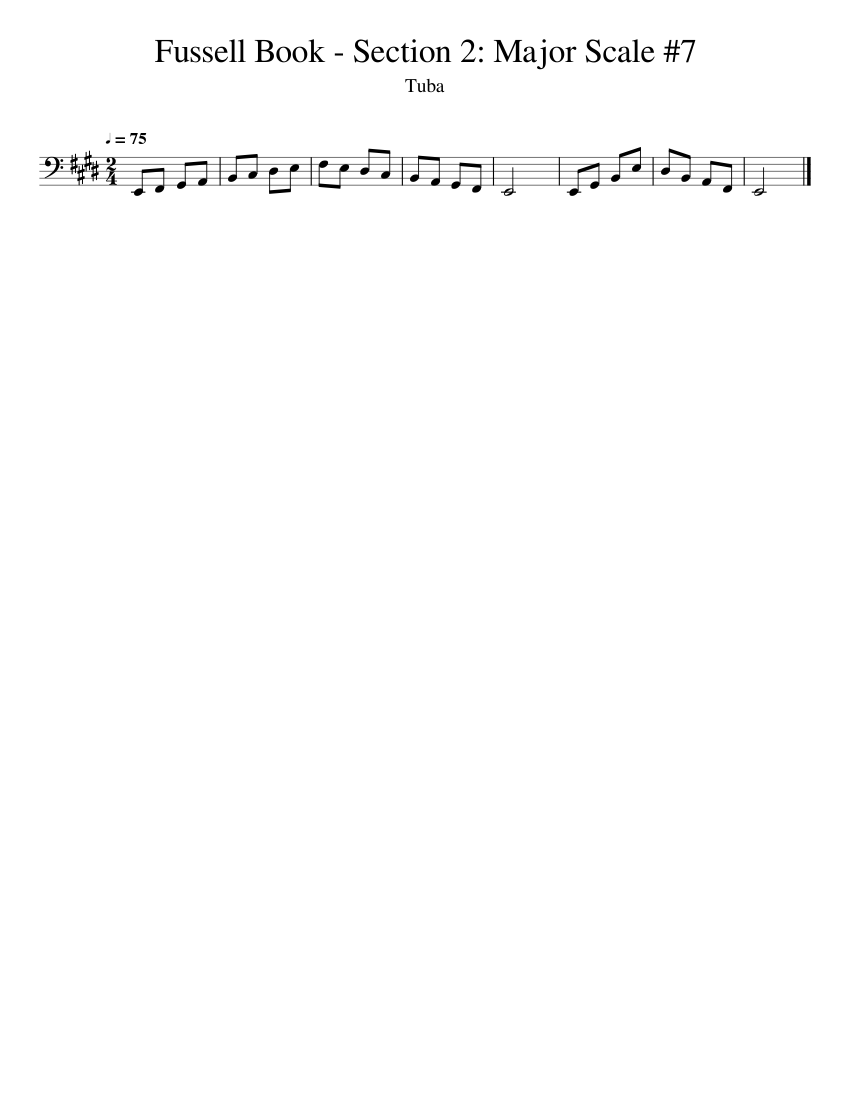 Fussell book section 2 major scale 7 piano tutorial