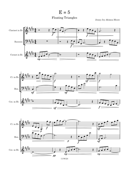 E = 5 – Jenny-Joy Ahimsa Moore