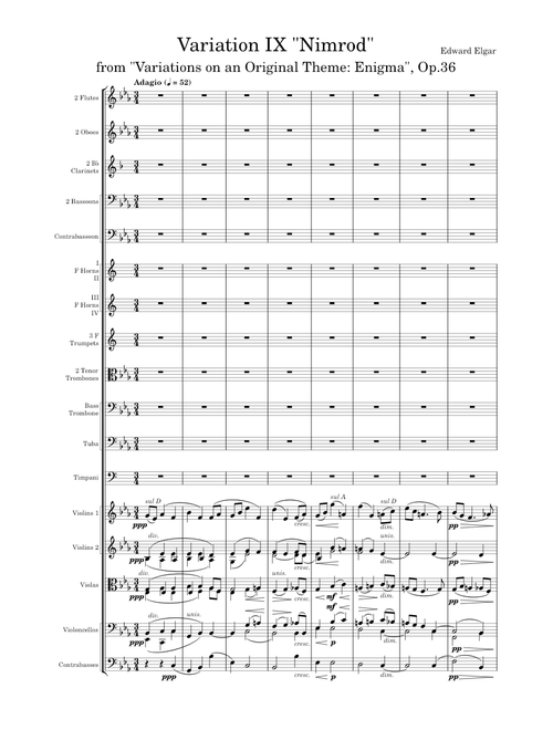 Nimrod from Variations on an Original Theme (Variation IX), Op.36 by Edward Elgar