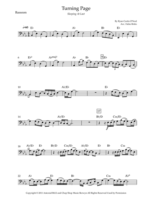 Turning Page (Arr. Fabio Britto) - Sleeping At Last (Bassoon Solo)