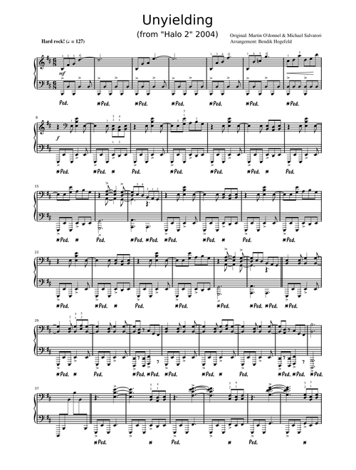 Unyielding (for solo piano)
