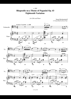 Play Official version of Rhapsody on a Theme of Paganini, Op.43