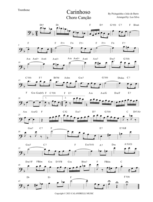 Carinhoso (Arr. Leo Silva) - Jorge Calandrelli, Benedicto Lacerda (Trombone Solo)