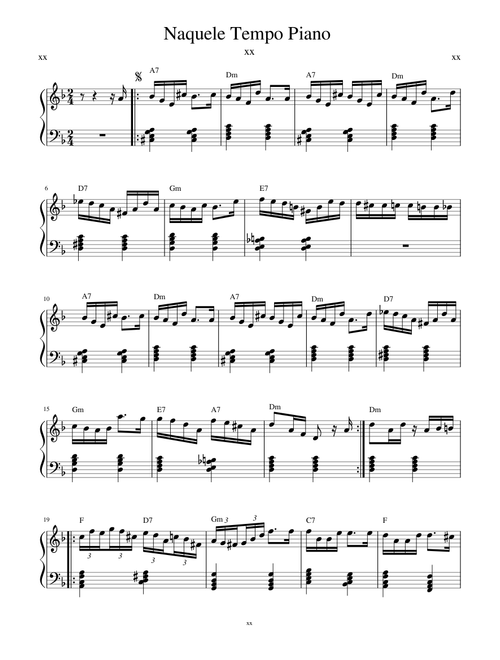 Naquele Tempo Piano