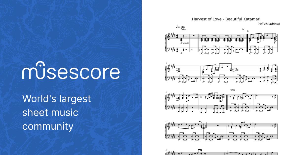 que sera katamari piano sheet music que sera katamari piano sheet music