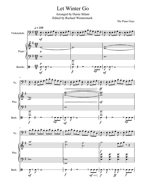 Let it Go/Vivaldi's Winter- The Piano Guys