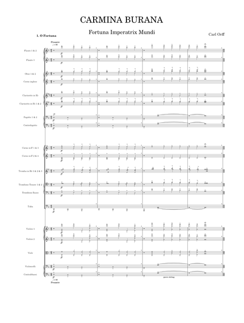 Carmina burana Mvt 1 & 2 Carl Orff