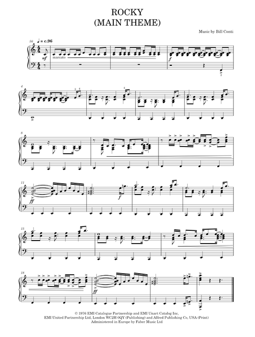 Rocky Theme - Bill Conti (Solo)