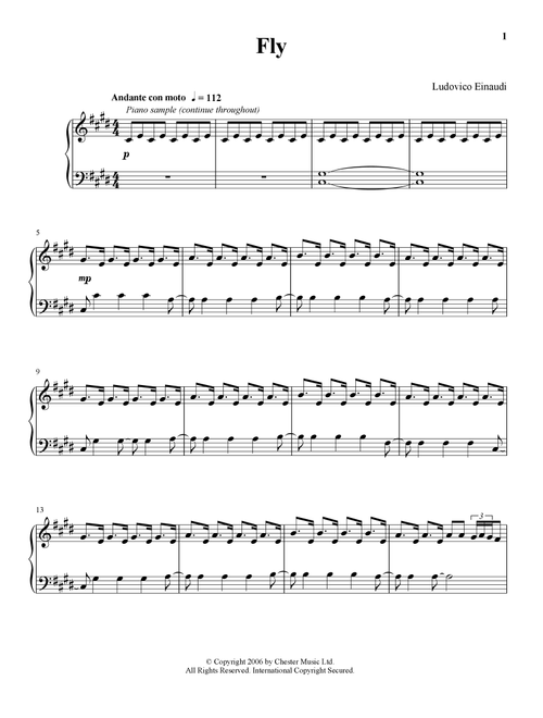 Fly - Ludovico Einaudi (Piano Solo)