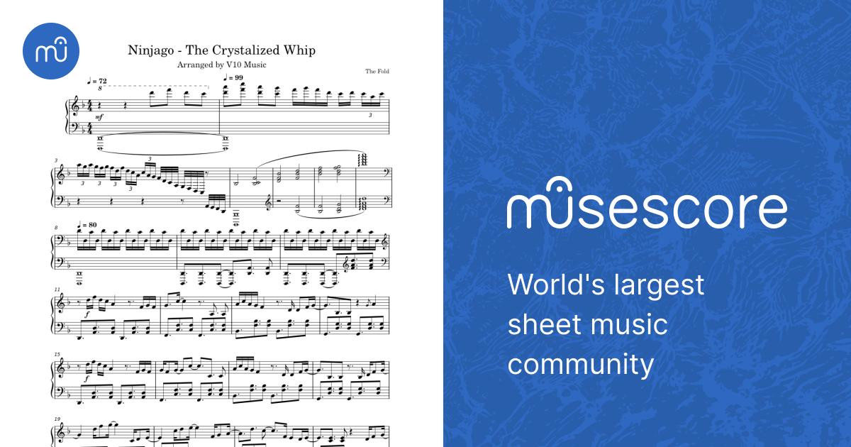 琴石居印譜 Ninjago Crystalized Whip – The Fold Sheet Music for Piano (Solo