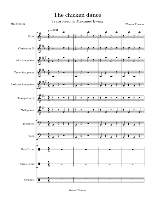 The Marching Band Version of "The Chicken Dance"