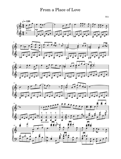 From a Place of Love – Mili From a Place of Love