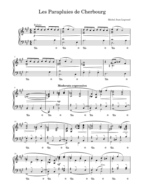 Les parapluies de cherbourg – Michel Legrand