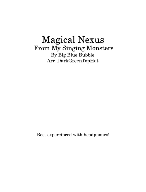 Magical Nexus but Concert Band