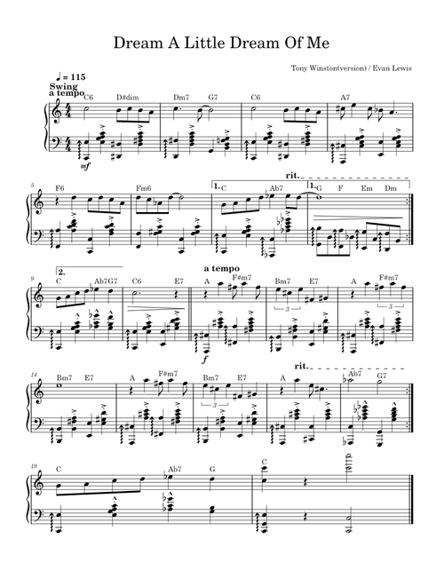 Dream a little dream of me – Schwandt & Andree