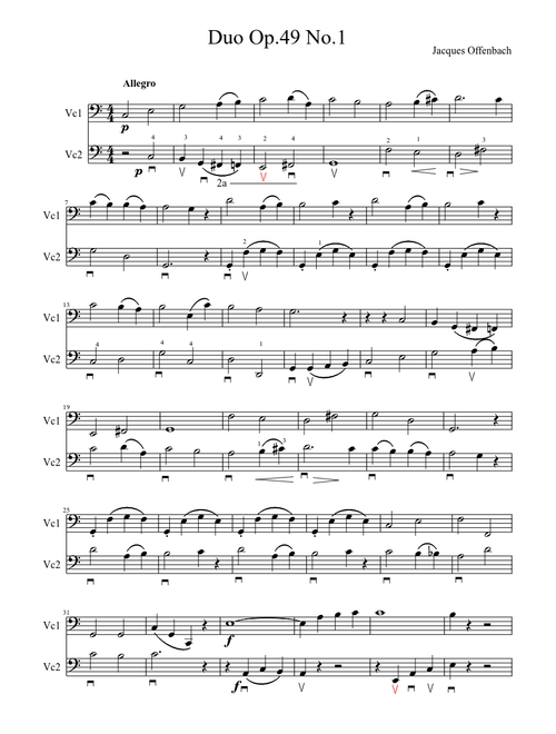 Offenbach Duo Op.49 No.1