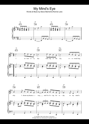 Play Official version of My Mind's Eye Sheet Music by The Small