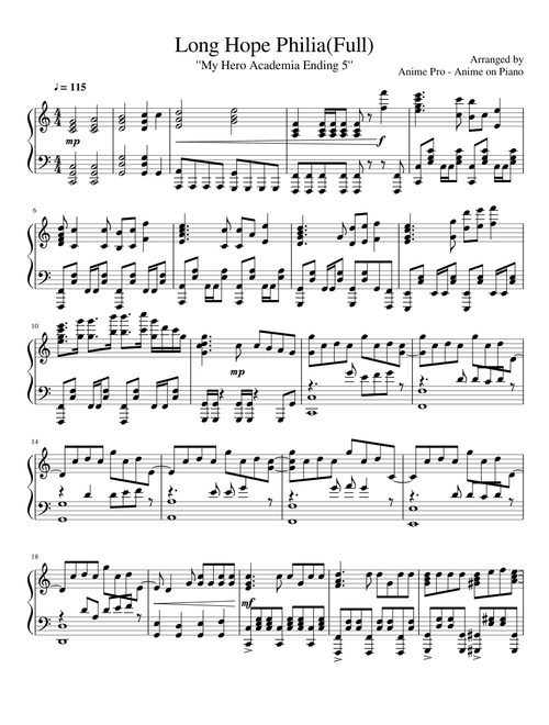 My Hero Academia Ending 5 Full(Long Hope Philia)