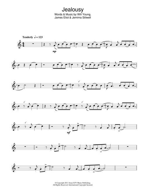 Jealousy - Will Young (Alto Sax Solo)