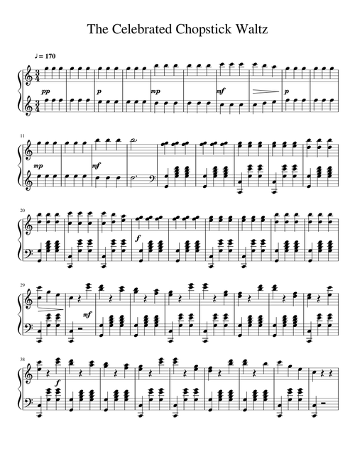 The Celebrated Chopstick Waltz