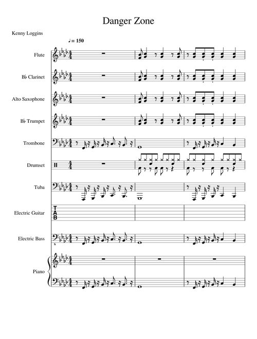 Danger Zone for band (unfinished)
