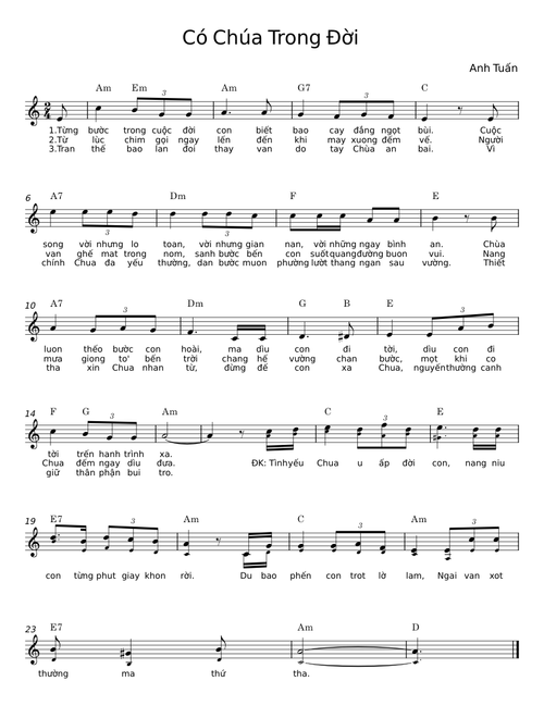 Có Chúa Trong Đời - Anh Tuấn