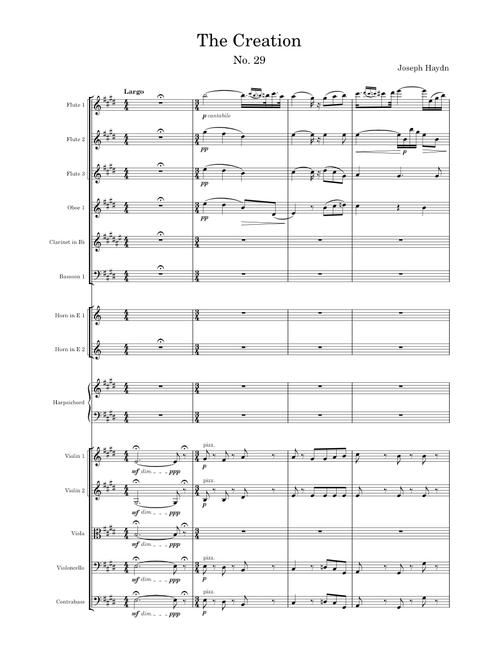 Haydn the Creation Aus Rosenwolken Bricht no 29