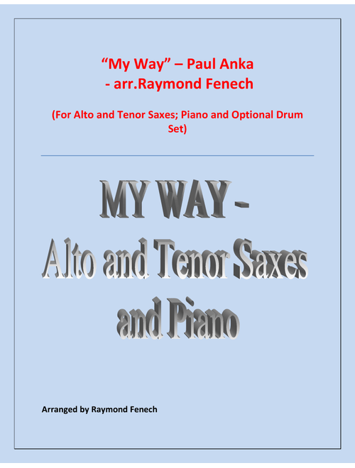 My Way (Arr. Raymond Fenech) - Elvis Presley (Instrumental Duet and Piano)