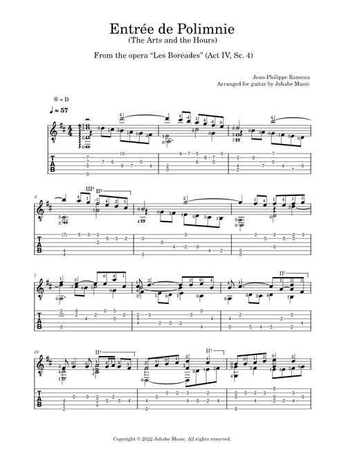Les Boréades, RCT 31 – Jean-Philippe Rameau: Entrée de Polimnie (The Arts and the Hours)