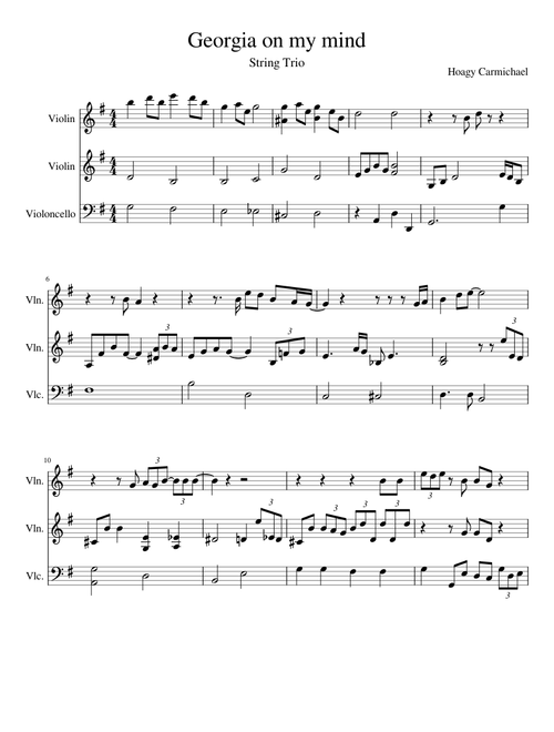 Georgia on my mind - Hoagy Carmichael