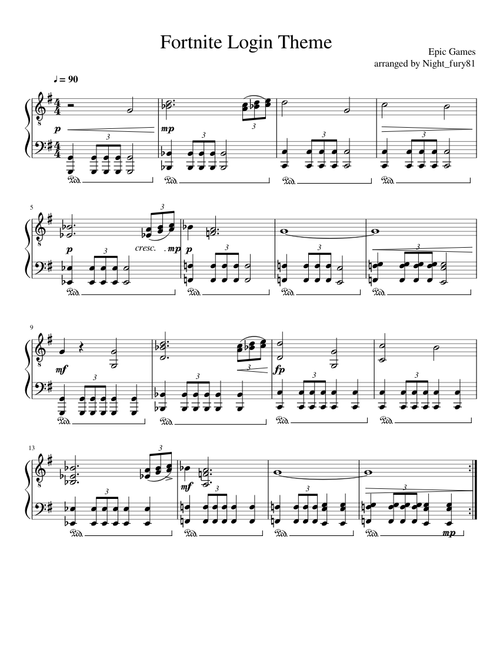 Fortnite Login Theme