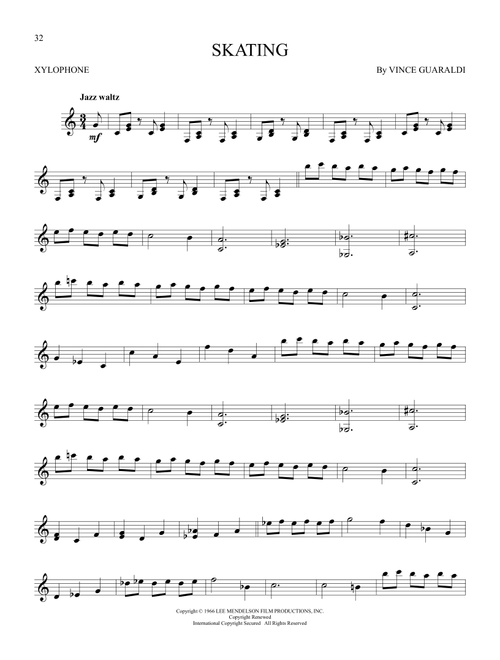 Skating - Vince Guaraldi (Xylophone Solo)