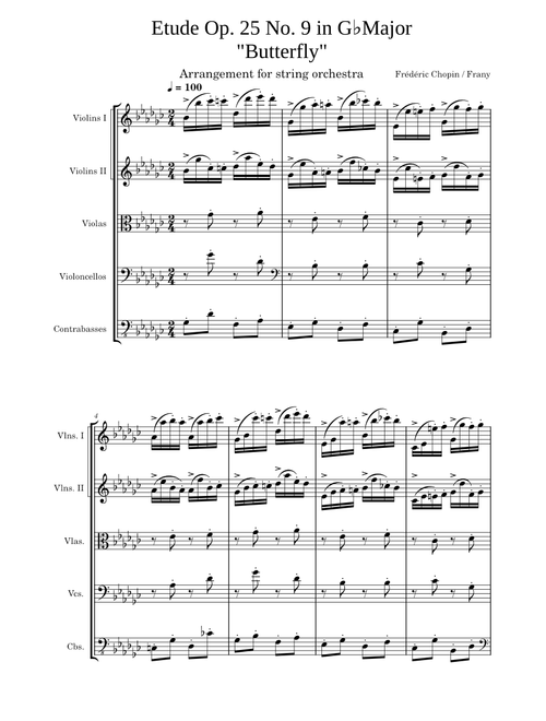 Étude in G♭ Major, Op. 25 No. 9 (Butterfly) – Frédéric Chopin