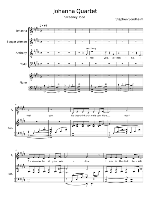 Johanna Quartet - Stephen Sondheim