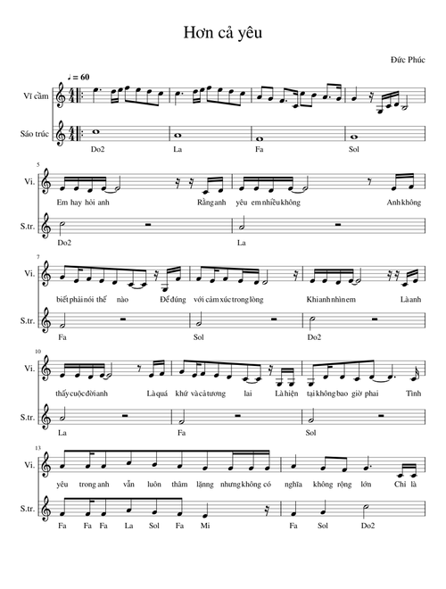 Hơn cả yêu - Đức Phúc - Violin & Sáo trúc