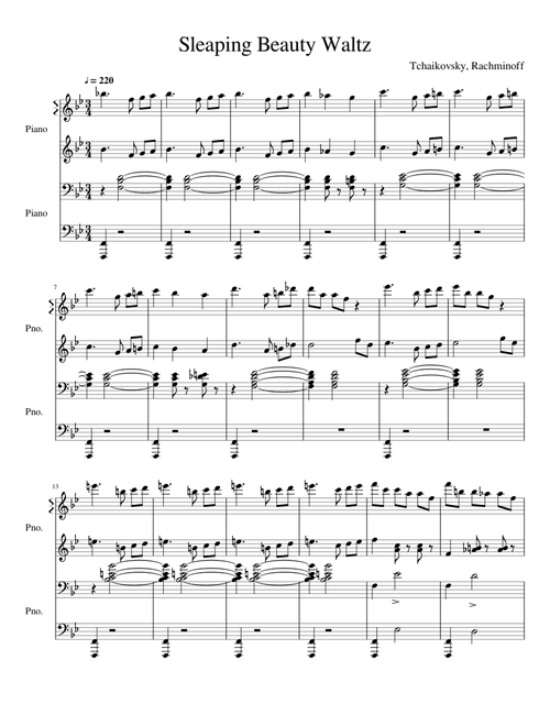 Sleeping Beauty Waltz (Duet)