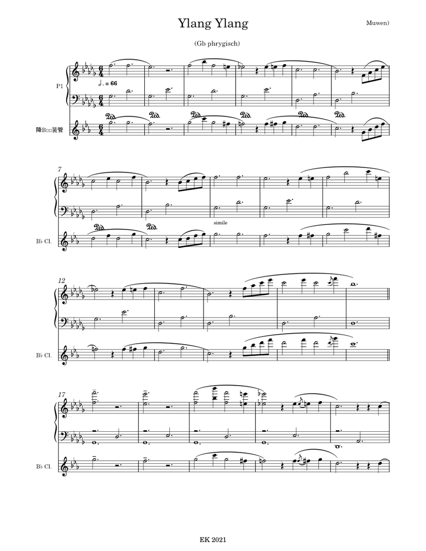 Ylang_Ylang piano tutorial