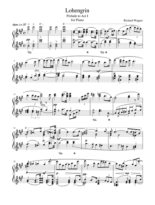 Lohengrin Overture Piano